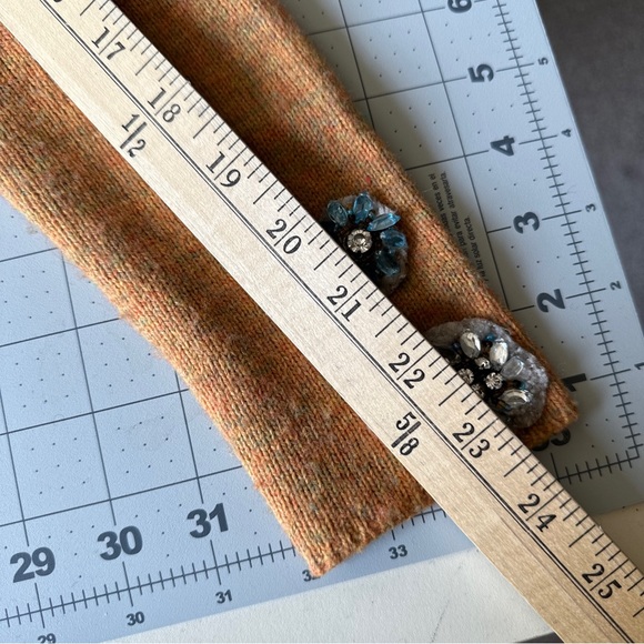 One Girl Who Cardigan Sweater Womens Medium Rhinestone Embellished Wool Blend - Picture 11 of 13